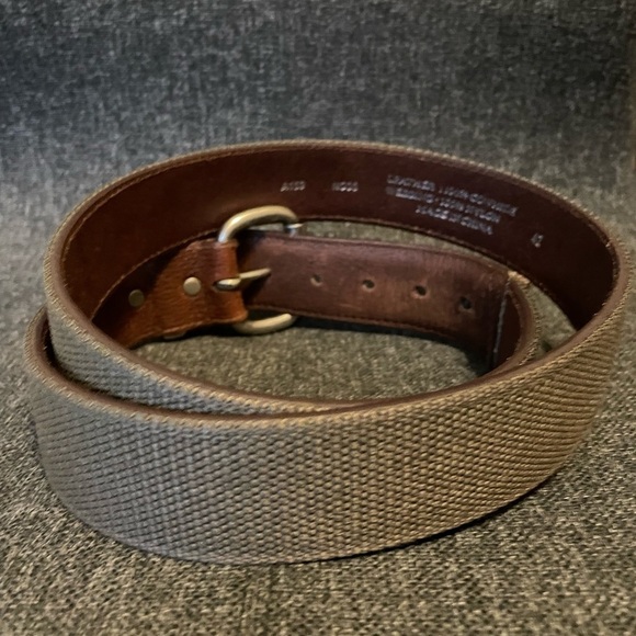 Carhartt Leather and Webbed Nylon Moss Green Belt 42 - Picture 2 of 8